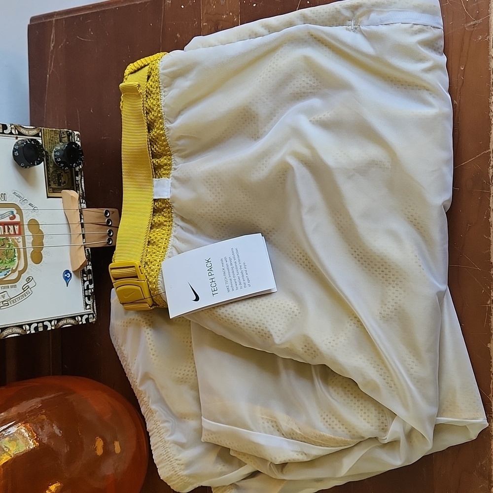 Nike Tech Pack Joggers Womens XL White and Gold